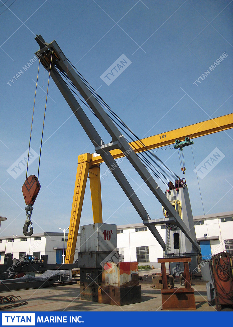 Hydraulic Steel Wire Luffing Crane Tytan Marine